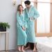 Autumn And Winter Flannel Bathrobes Women's Loose Thickened Extended Warm Loungewear_voghion.com
