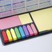 Haftnotizen-Set – Premium-Notizblock aus PVC-Leder mit 100 Blättern pro Farbe, Büro- und Geschäftsgeschenk (23 x 10,5 x 2 cm)_voghion.com