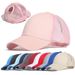Cappello da baseball con coda di cavallo alla moda, estivo, da donna, regolabile, semplice, alla moda, con colori solidi, disordinato, casual, in cotone, per ragazza, con snapback, in rete_voghion.com