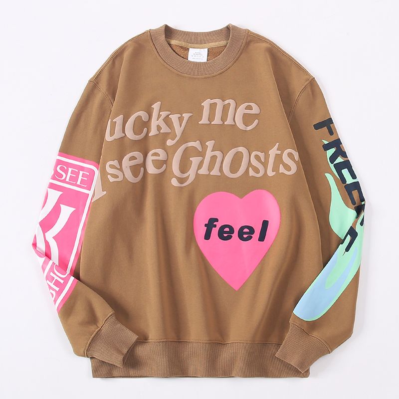 Khaki Sweatshirt mat ronnen Hals a Schaumstoffdrock. Modesch, villfälteg_voghion.com