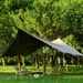 Outdoor Camping Travel Picnic Hexagonal Tent Thickened Sunproof Waterproof Black Coating Tarp Silver Coated Sunshade_voghion.com