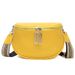 Fashion Saddle Bag Women's Bag New Genuine Leather Crossbody Bag Double Zipper Head Layer Cowhide Small Bag Shoulder Bag_voghion.com