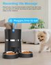 Futterautomat inteligente Katze & Perro, WiFi Automatischer Futterspender Für 2 Katze, Comedero para mascotas con temporizador, Ton-Aufnahmefunktion, App-Steuerung, Porti_voghion.com