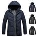 Men's Clothing Men's Thickened Fleece-Lined Hooded Parka Coat - Winter Warm Long Jacket With Multiple Pockets (Black, Navy Blue)_voghion.com