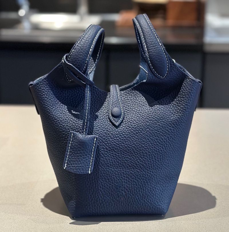 Torba typu crossbody Lafayette Basket New Old Money Style o dużej pojemności z wierzchniej warstwy skóry bydlęcej dla kobiet dojeżdżających do pracy_voghion.com