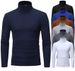 Men's Solid Color Turtleneck T-Shirt For Male Autumn Spring Casual Long Sleeve Basic Bottoming Shirt For Men Slim-Fit Tops_voghion.com