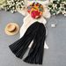 Women's Clothing fashion suit for women, summer printed top + loose pleated wide-leg trousers_voghion.com