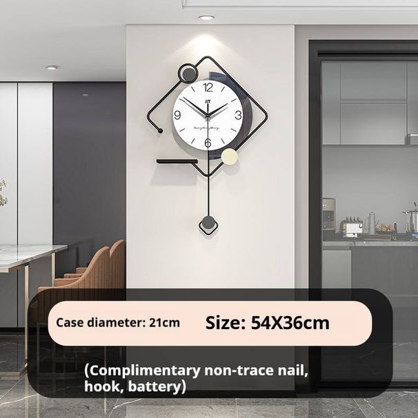 Modern Wall Clock – Silent Sweep Movement, Battery-Powered Round Clock For Living Room & Bedroom Decor (No-Tick Design, Multiple Sizes & Styles)_voghion.com