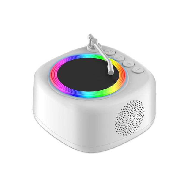 Colorful Bluetooth Speaker With Retro Vinyl Design - High-Fidelity Sound, USB/TF Card Playback & Recording (Desktop Decor, Portable Music Player)_voghion.com