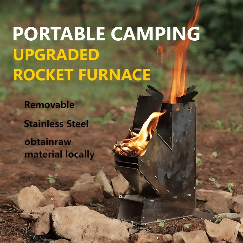 Ultra - Portable Outdoor Stove, 4.53×2.17×7.09 Inches Compact Size, 613g Lightweight For Backpacking_voghion.com