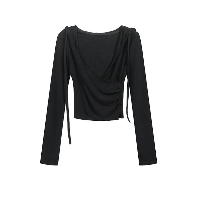 2024 Autumn/Winter New Design Comfortable Women's Elastic Waist Casual Pants+Hoodie V-neck Top Set_voghion.com
