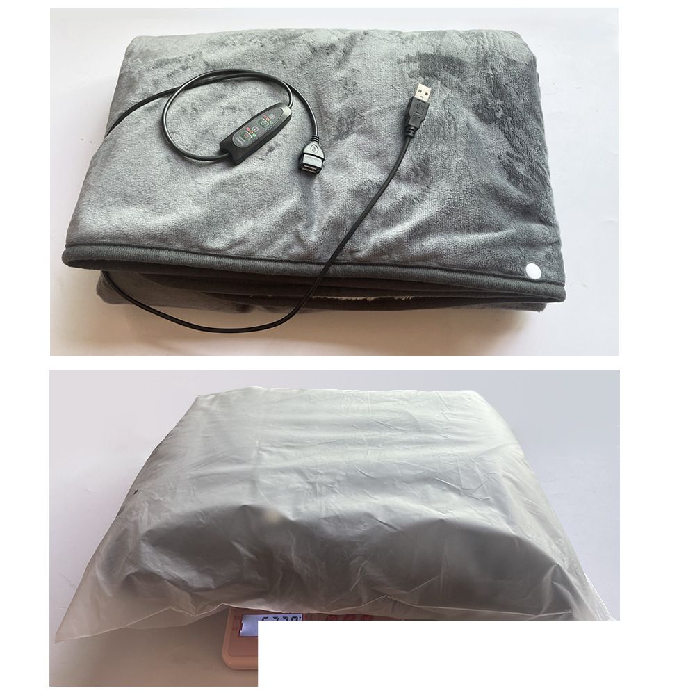 USB elektresch Heizschaldecken 3 Niveauen 76x150cm multifunktionell Heizdecken déck Schëllerwärmdecken Powerbank Heizkissen_voghion.com