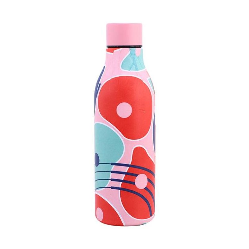 Geometric Patterns Coating 550ml Water Vacuum Bottle_voghion.com