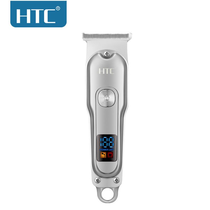 Tagliacapelli professionale HTC - Tagliacapelli ricaricabile senza fili per uomini e bambini, tagli di capelli calvi e sfumati con lame di precisione_voghion.com