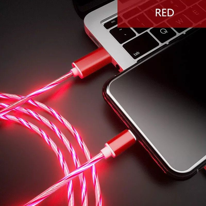 LED-iPhone-Ladekabel, Schnellladekabel, USB-Kabel für iPhone 14 13 12 Pro XR XS_voghion.com