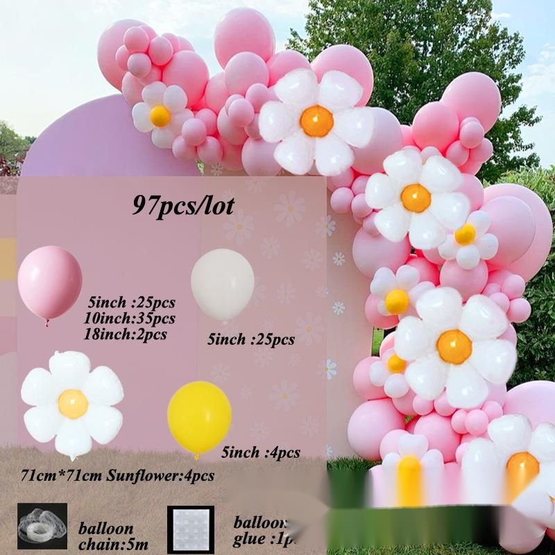 New Balloon Chain Birthday Set Garland Arch Wedding Opening Event Decoration Background Wall_voghion.com