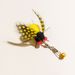 New Feather Bell Cicada Simulation Insect Pet Cat Toy Teaser Wand Replacement Head_voghion.com
