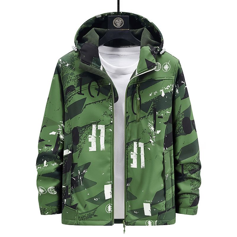 Men's Clothing Outdoor Soft Shell Jacket Camouflage Clothes Large Size Casual Rush Clothes Team_voghion.com
