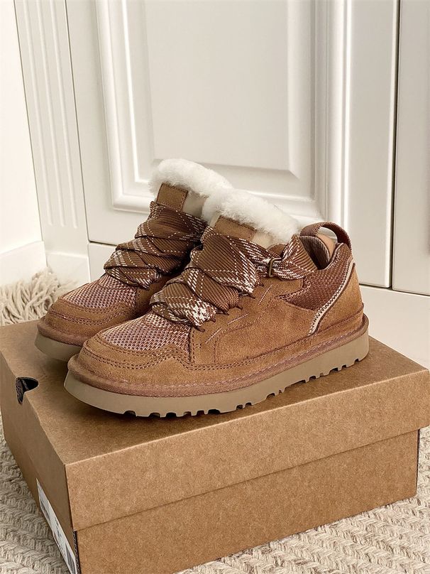 2025 Women Thick Soled Sports Shoes Suede Lace Up Flat Shoes Thick Soled Casual And Comfortable Lightweight Shoes Warm_voghion.com