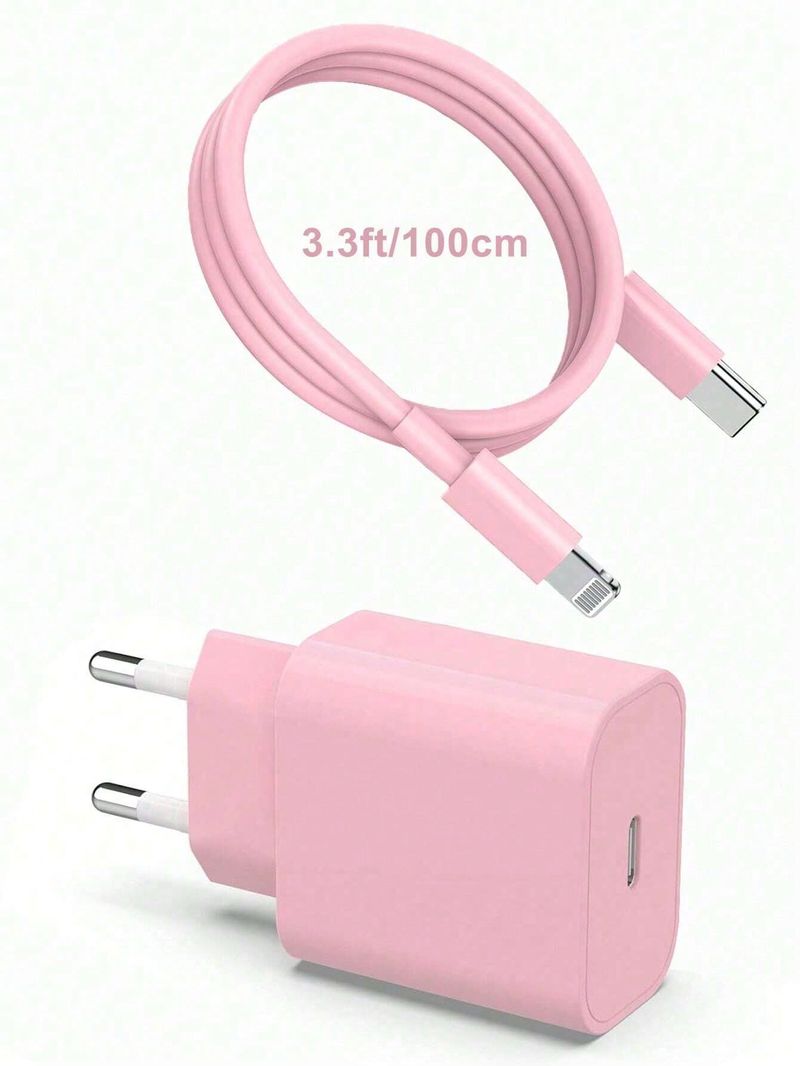 20 W PD EU USB-C kiirlaadimiskomplekt CE-sertifikaadiga, IPhone 16/15 seeria ja Samsung/S24/Moto/Google, PD3.0 kiirlaadimisadapter_voghion.com