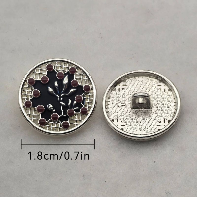 6-10pcs 1.8-2.3cm/in Electroplating Process Dripping Process Clothing Buttons Uitable For Shirts, Coats, Pants._voghion.com