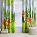 Tende per soggiorno, super morbide, termiche, isolanti, con divertenti animali della foresta, per bambini, motivo: tende oscuranti con occhielli, protezione UV_voghion.com