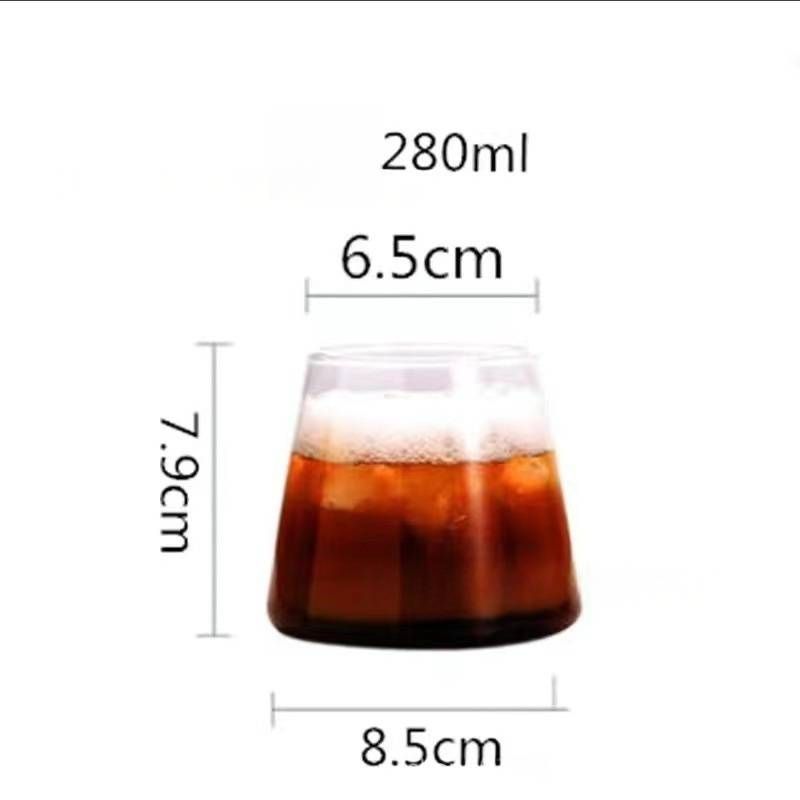 Glass Cup - Japanese Borosilicate Heat-Resistant Drinking Glass For Milk Juice & Smoothies - Double-Wall Design For Hot & Cold Beverages​_voghion.com
