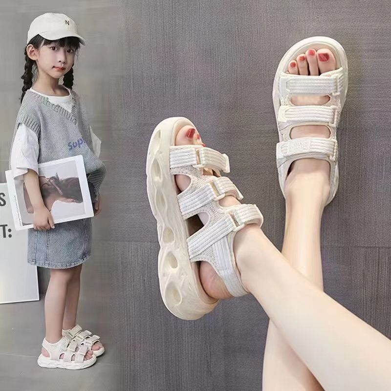 Sandali da spiaggia sportivi popolari per ragazze con suola morbida per bambini dell'estate 2023 nuovi per ragazze grandi e piccole_voghion.com