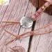 Charm CSJA Natural Stone Bracelet Pink Quartz Leather Wrap Bracelets for Women Rose Gems Crystal Beads Bohemia Jewelry 5_voghion.com