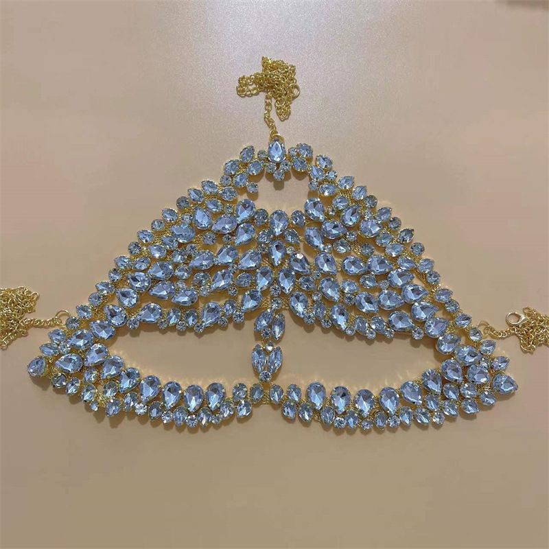 Hot selling luxury Rhinestone ball INS internet celebrity with zircon rhinestone half face mask_voghion.com