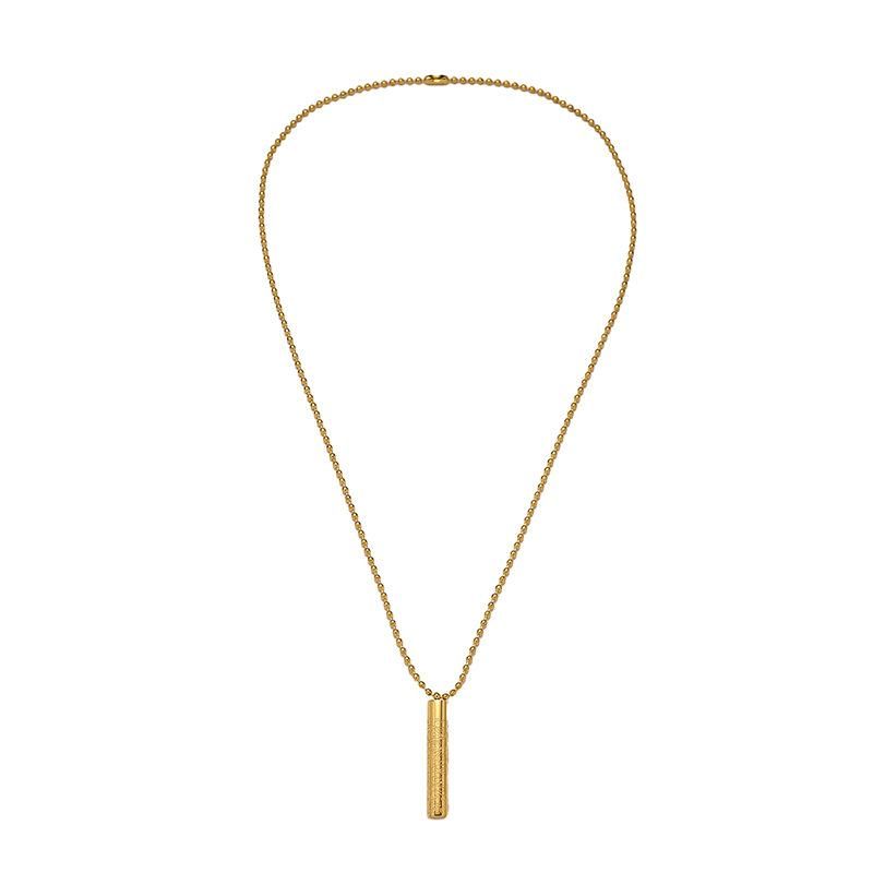 Collier pendentif islamique musulman en acier inoxydable Ayatul Kursi pour hommes et femmes, bijoux de calligraphie arabe, cadeaux du Ramadan_voghion.com