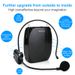 10W Voice Amplifier Wireless UHF Microphone Ultra Portable Mini Audio Speaker For Teachers Tourists Yoga_voghion.com