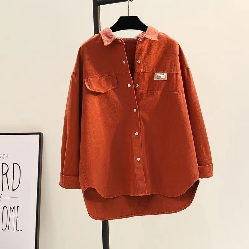 Women's Clothing Shirt Women Autumn And Winter New Version Large Version Loose Casual Shirt Cardigan Jacket Women_voghion.com