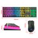 104 RGB Backlit Two-color Key Cap 2.4G Wireless Mouse and Keyboard Set_voghion.com