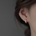 Double layer zircon earrings for women, simple and versatile, no need to take them off when sleeping, trendy earrings, diamond earrings_voghion.com
