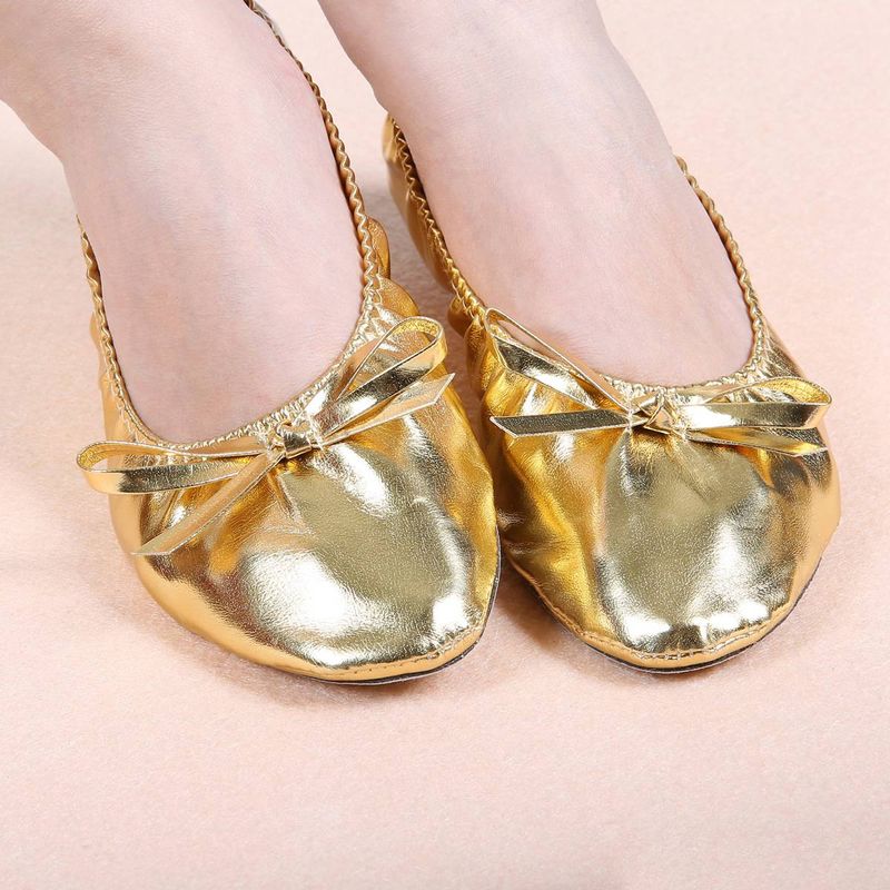 Dance Shoes Golden Practice Shoes Belly Dance Performance Shoes Belly Dance Practice Shoes Training Shoes Belly Dance Shoes_voghion.com