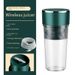Portable Electric Juicer Cup - 400ml Mini Blender For Fruits & Smoothies, Rechargeable USB Travel Juicer With Dual Blades, BPA-Free PC Material_voghion.com