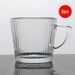 2 Stück gestreifte Glasbecher, Getränkebecher, Wasserbecher, Milchkaffeebecher_voghion.com