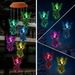 Neu Outdoor Solar Wind Chime Licht LED Bunte Gradienten Fee Engel Wind Chime Licht Rot Shell Engel_voghion.com