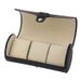 3-Positionen-Zylinder-Uhrenbox, Leder-Uhrenbox, Aufbewahrungsbox für Schmuck und Armbänder, tragbare Reise-Aufbewahrungsbox für Herren- und Damenuhren_voghion.com