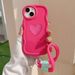 Do Samsung Galaxy A05 A05s A04s A04e A03 Core A03s A02s Pokrowiec z wiszącą liną Love Heart Candy Wavy Soft Phone Case_voghion.com