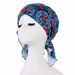 Women's Hats print three small tail curved hat Muslim headscarf hat_voghion.com