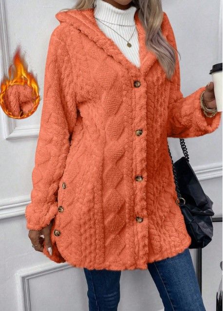 Women's Reversible Hooded Cardigan - Soft Fleece Long Sleeve Open Front Coat, Lightweight & Warm (Multiple Colors & Sizes)_voghion.com