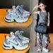 Girls' 2024 Spring/Summer New Children's Soft Sole Lightweight Dad Boys' Mesh Breathable Sports Shoes_voghion.com
