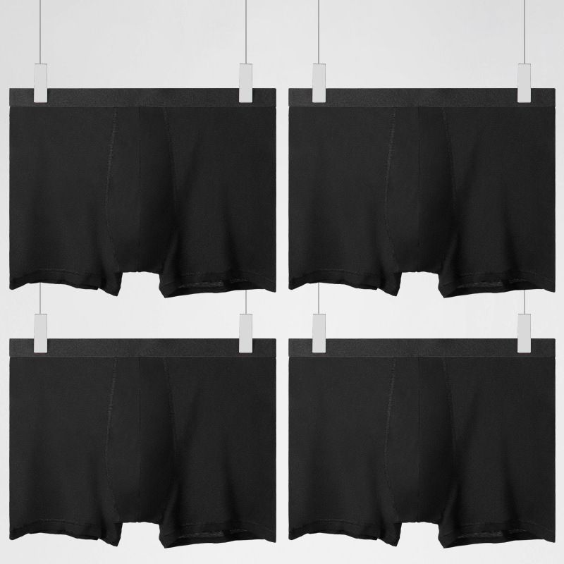 Men's Underwear Boxer Briefs Mid Rise Breathable Boxer Briefs Youth Shorts_voghion.com