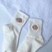 Black Planet Embroiled Trend Seasonal Cotton Mid length Socks Female_voghion.com