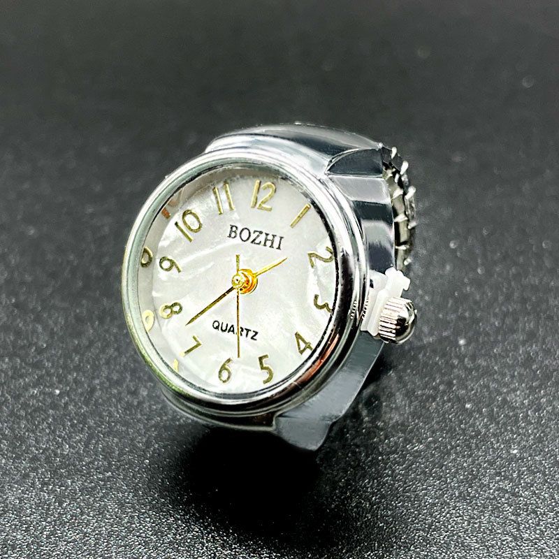 Relojes de mujer Reloj de anillo digital dorado Reloj de estudiante Accesorios Reloj de dedo creativo_voghion.com