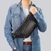 New sports men's shoulder bag, head layer cowhide multi-functional shoulder bag, genuine leather, large capacity men's chest bag, waist bag_voghion.com