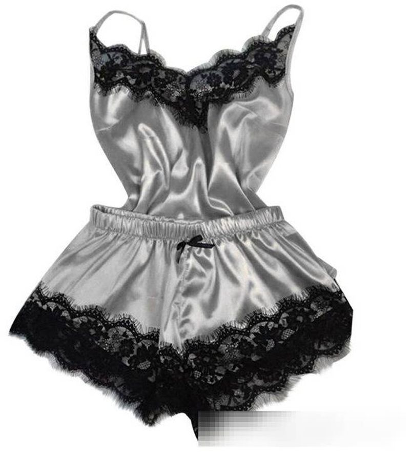Sexy Women's Lingerie Home Pajamas Set Sexy Lace Set Sexy Underwear Set_voghion.com