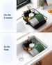 Compact Dish Drying Rack - Space Saving Black Design_voghion.com
